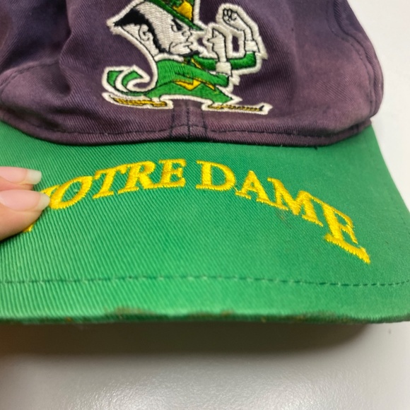VTG NOTRE DAME Fighting Irish Baseball Hat Cap Snapback OSFM - Picture 2 of 10
